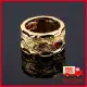 Nhẫn Nam Bạc Thái Xi Mạ Vàng 18k Cao Cấp, Nhẫn Nam Đẹp, Nhẫn Nam Phong Thủy, Nhẫn Rồng Nam, Nhẫn Đính Đá Đỏ Bảo Tín ( màu vàng). 