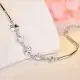 Lắc tay bạc cỏ 4 lá may mắn hy vọng . 