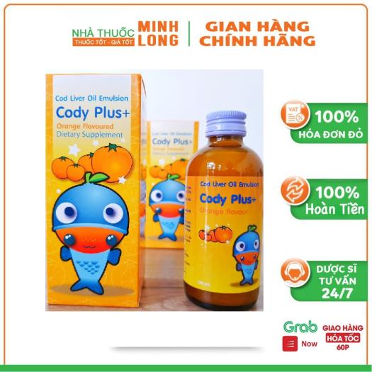 Siro Cody Plus - bổ sung DHA, EPA, vitamin A, D giúp bé phát triển não bộ,  thông minh và mắt sáng - Vitamins | BiBiOne.vn