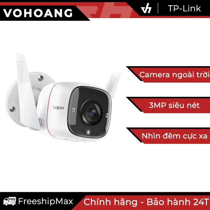 [HCM]Camera Wifi TP-Link Tapo C310 3MP độ nét cao nhìn đêm âm thanh 2 chiều