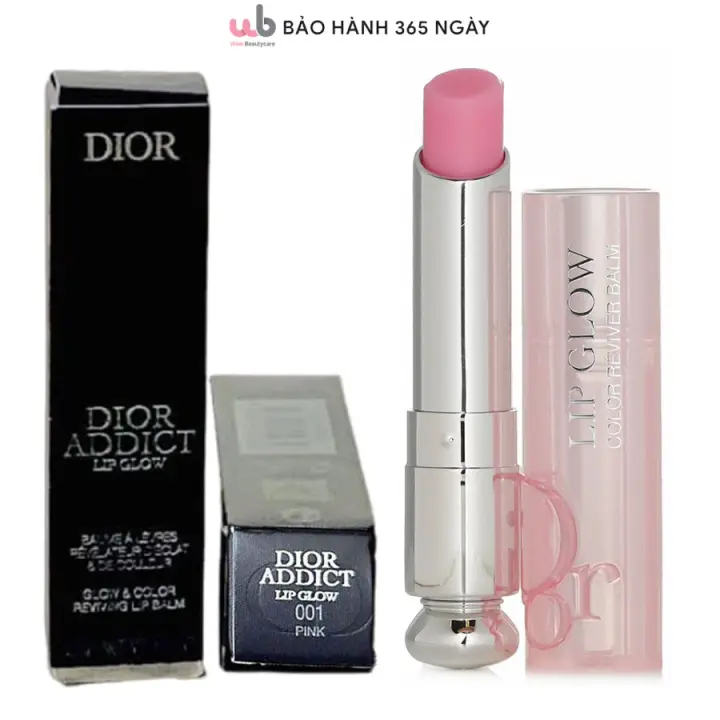 Son dưỡng dior 001 pink hồng nhạt vỏ xanh bản mới siêu đẹp.Nhẹ nhàng tinh tế.
