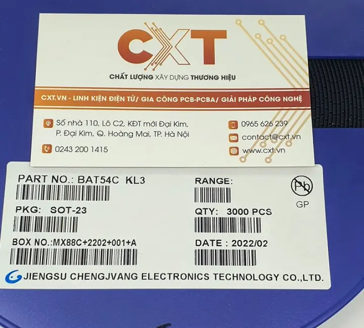 BAT54C Diode schottky 0.2A 30V SOT-23 (10c)