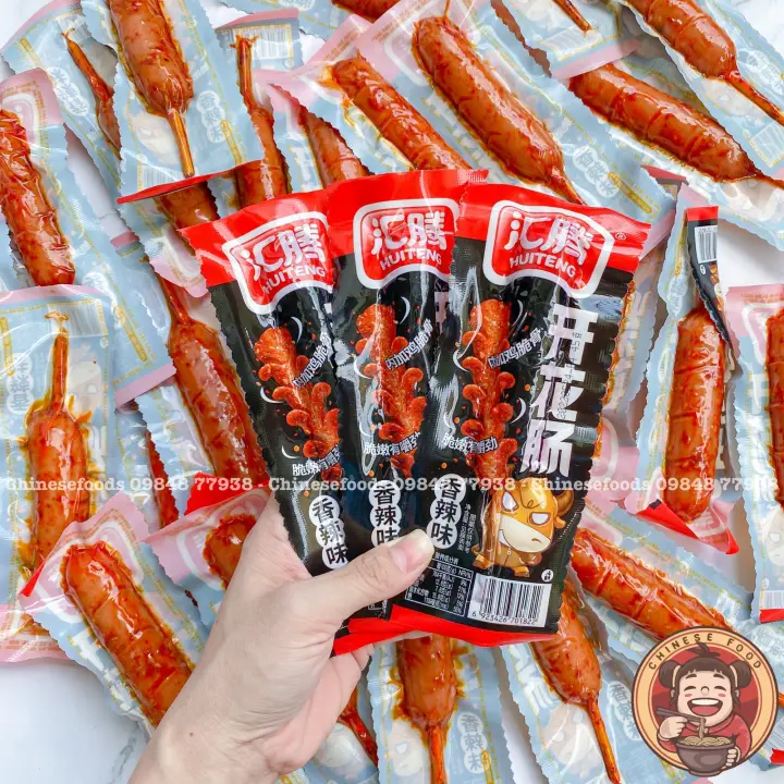 Xúc Xích Bò BBQ Cay Nhẹ Đồ Ăn Vặt Trung Hoa