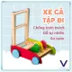 Xe Tập Đi Bằng Gỗ 3 Con Gà Cao Cấp Cho Bé Yêu. 