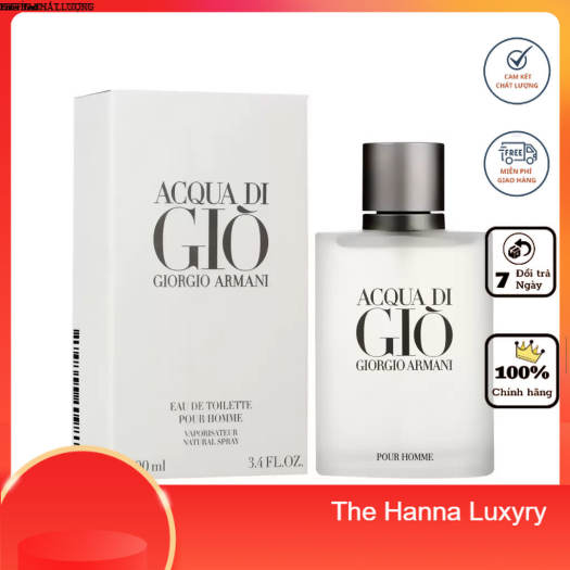 Nước Hoa Nam CAO CẤP Acqua Di Gio Giorgio Armani Pour Homme 100ML- Hiện Đại  Nam Tính Cuốn Hút Chuẩn Phái Mạnh(BẢO HÀNH 1 ĐỔI 1) - Nước hoa nam |  