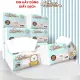 Khăn giấy minibear, thùng 30 gói giấy ăn thêm dày 100% bột gỗ nguyên sinh. 