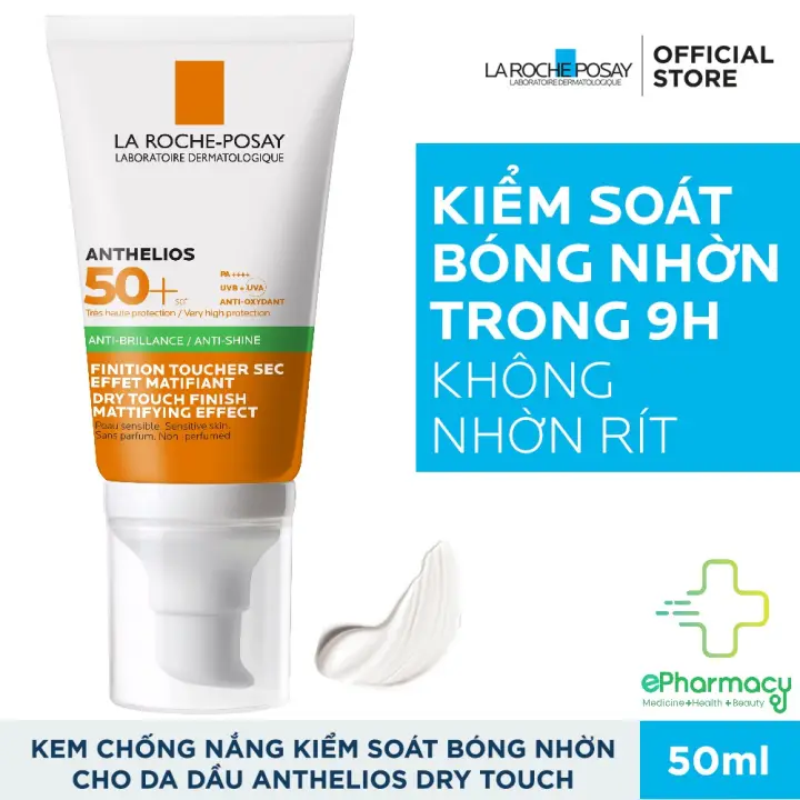 Kem chống nắng LA ROCHE POSAY dành cho da dầu - LAROCHE-POSAY ANTHELIOS XL DRY TOUCH GEL CREAM SPF50+ 50ml