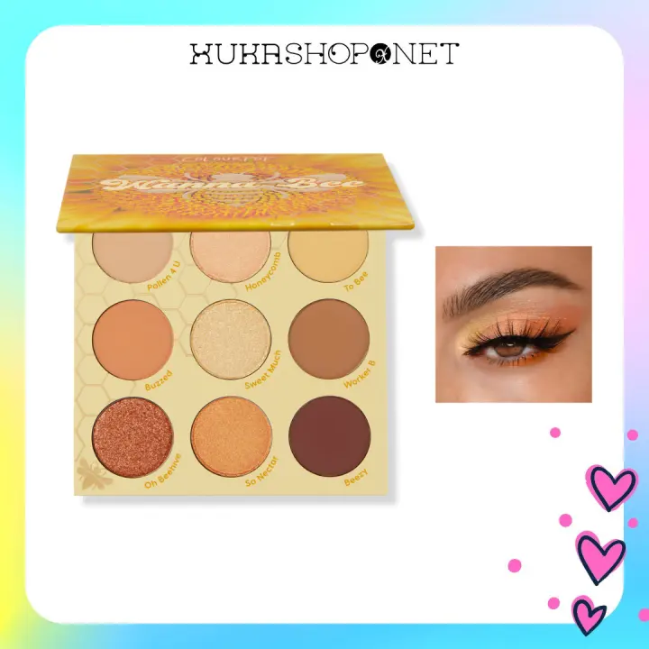 Bảng Phấn Mắt Colourpop Wanna Bee 9 ô Pressed Powder Palette chuẩn make up artist