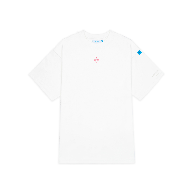 Levents® áo thun xl logo tee - white/pink