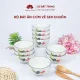 Bộ bát ăn cơm vẽ sen chuồn sứ Bát Tràng đẹp - Bộ 10 và 6 bát. 