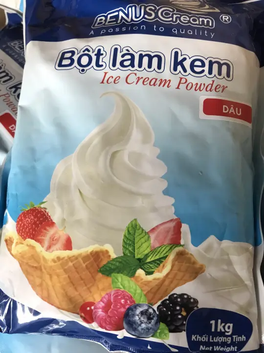 Bột làm kem tươi - Kem Dâu