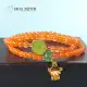 Vòng tay Ngọc Nam Hồng size 5 li kiểu quấn 3 vòng hoặc làm vòng cổ, hợp phong thủy mệnh Hỏa Thổ | Hoa Minh Gem. 