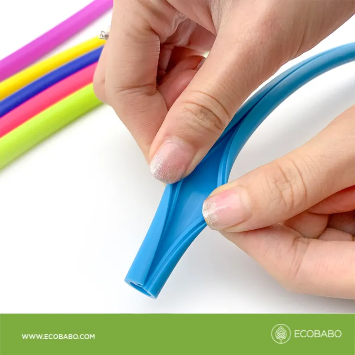 Ống hút silicone tái sử dụng có thể mở ra vệ sinh KEAN