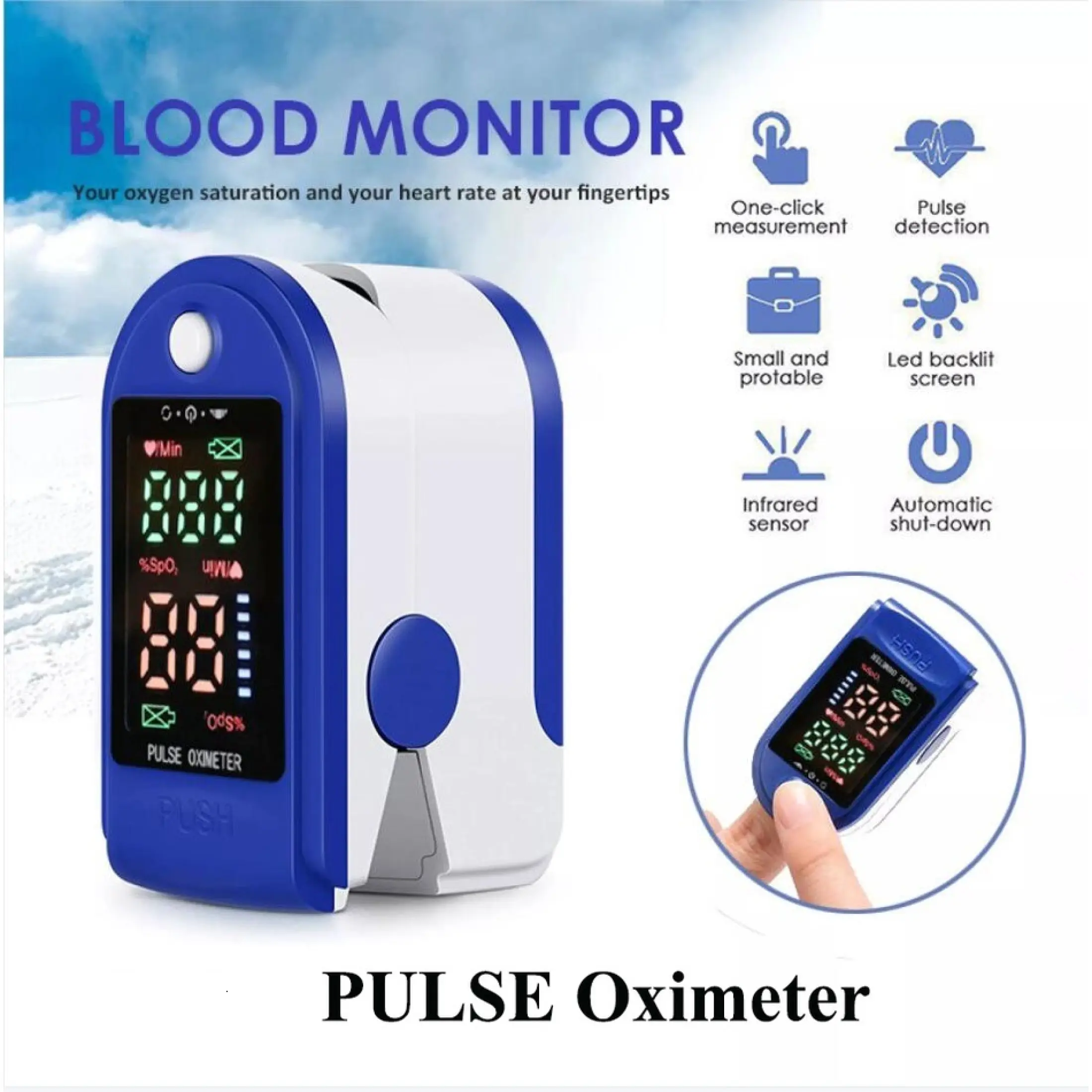 Máy đo nồng độ oxy trong máu SPO2 (C01) - Thương hiệu: Yiwangmao - Xuất xứ: Trung quốc - 249.000 VNĐ 11