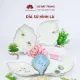 Đĩa sứ hình lá nhiều họa tiết lựa chọn cao cấp Bát Tràng. 