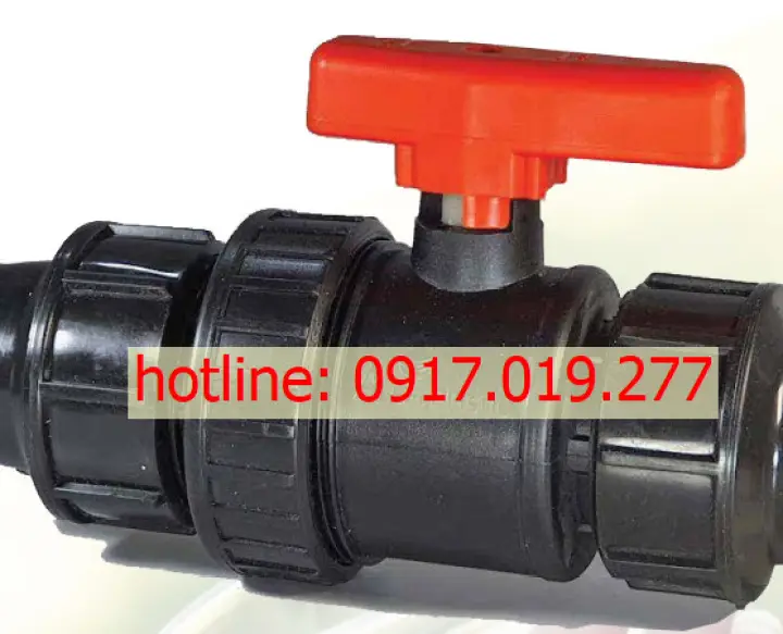 Van nhựa HDPE vặn ren, van D20