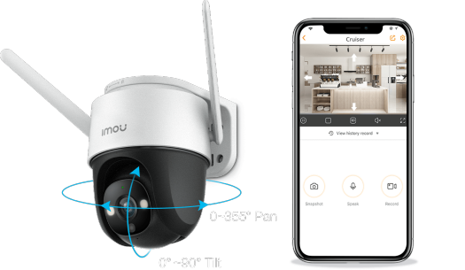 Camera IMOU Ngoài Trời Màu ban đêm Xoay 360 - S42FP 4MPX S42 FP CRUISER 4M 2K - Camera IP | MayTinhFpt.com