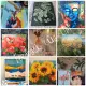 Tranh sơn dầu số hoá có khung LIM Art -Tranh tô màu theo số hoạt hình Ghibli Totoro. 
