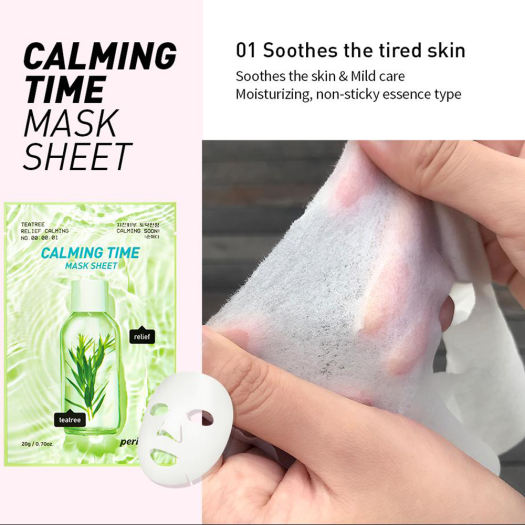 Mặt Nạ PERIPERA CALMING TIME MASK SHEET 01 TEATREE RELIEF CALMING 20g
