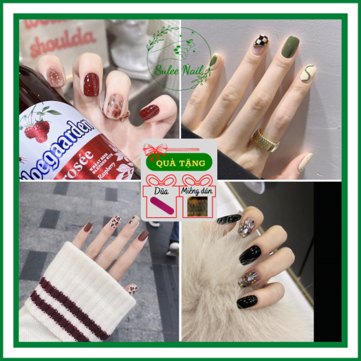 Nail xinh đính đá: Nếu bạn đang tìm kiếm kiểu nail đầy phong cách và sáng tạo hơn, hãy thử sức với một bộ nail xinh đính đá. Chúng giúp tôn lên vẻ đẹp rực rỡ của bạn, cùng với phong cách tươi trẻ và nổi bật.