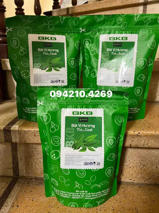 BỘT VỊ BKB TRÀ XANH GÓI 1KG - LÀM TRÀ SỮA MATCHA THẬT DỄ DÀNG- Bách hóa nguyên liệu