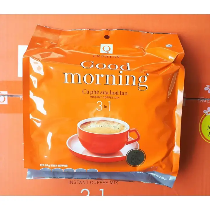 Cafe Trần Quang bịch 24 gói mẫu Xuân – Good Morning – top1shop