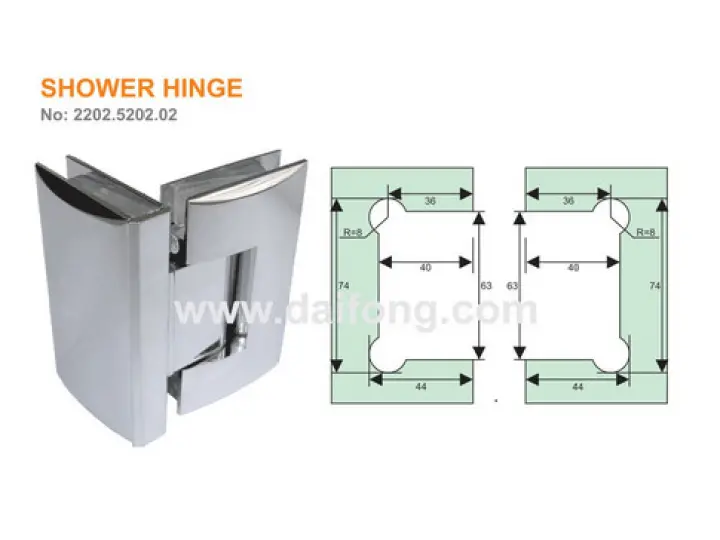Bản lề GG 90o seri B Glaze- Đồng mạ bóng-2202.5202.02