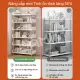 DAMIK kệ sách gỗ 4/5 tầng giúp bạn cất gọn đồ đạc. 