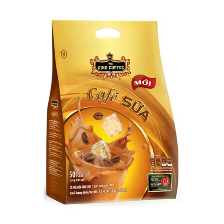 Cà Phê Sữa Hòa Tan 3IN1 KING COFFEE – Túi 50 gói x 24g – TNI KING COFFEE – top1shop