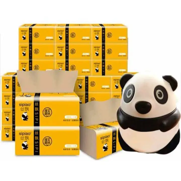 THÙNG 30 GÓI GIẤY ĂN GẤU TRÚC SIPAO SIÊU DAI CAO CẤP HÀNG NỘI ĐỊA ĐỦ 300 TỜ HÀNG CHUẨN