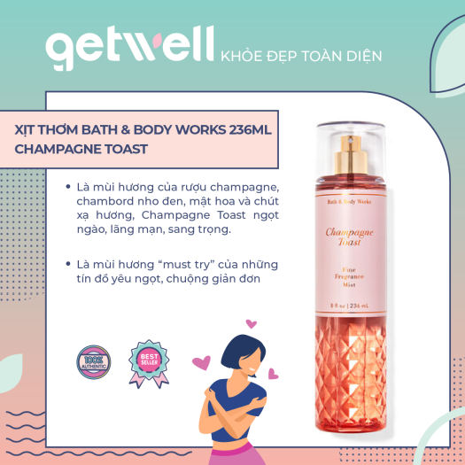 Champagne Toast Xịt Thơm Toàn Thân Bath And Body Works Fine Fragrance