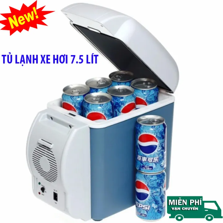 [Mẫu Hot 2021]Tủ Lạnh Mini, Tủ Lạnh Xe Hơi 7.5 Lít, Tiện Dụng Trên Ô Tô Khi Đi Xa và Dùng Cho Văn Phòng Nhỏ, Thiết kế nhỏ gọn Tiện lợi, Bảo hành 12 tháng