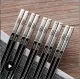 [HCM](Bộ 5) Đôi Đũa INOX 304 KHẮC CHỮ PHÚC -  Đũa INOX 304 PHÚC LÀNH -  ĐŨA khắc laser Chống Trượt) - BO ĐUA INOX 304 XIN- ĐŨA Ăn Cơm. 
