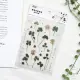 Sticker hoa lá aesthetics vintage, nhãn dán trong suốt hoa hồng không thấm nước dán mũ bảo hiểm trang trí bullet journal. 