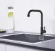Vòi rửa bát ( chén ) lạnh màu đen inox cao cấp MS1. 