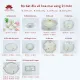 Bộ bát đĩa cao cấp Bát Tràng set 11, 16, 21 sản phẩm - Họa tiết hoa mai vàng. 