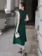 JOVEN Đầm Dài Martha Độn Vai Nhún Eo Trẻ Trung Thanh Lịch. 