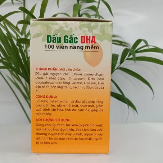 Viên uống bổ mắt DẦU GẤC DHA, lọ 100 viên - Mỹ Phẩm \u0026 Sản phẩm chăm sóc  khác | innisfreez.com