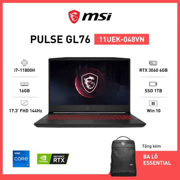 MSI Pulse GL76 11UEK-048VN (i7-11800H | 16GB | 1TB |...