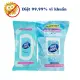 khăn giấy ướt Wet Ones diệt 99% vi khuẩn, vi rút gây bệnh, bảo vệ sức khỏe. 
