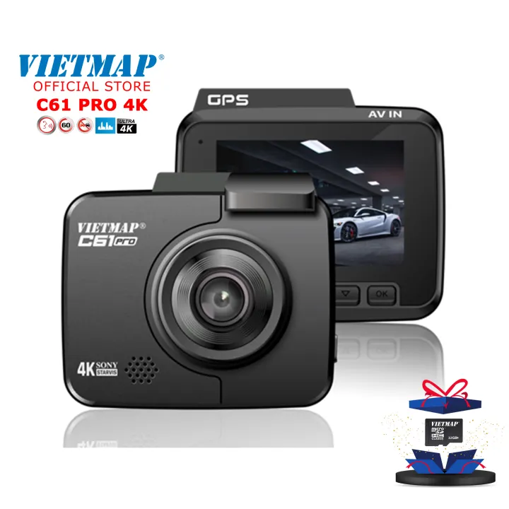 [Trả góp 0%] VIETMAP C61 PRO - Camera hành trình 4K Cảnh Báo Giao Thông Giọng Nói - Nâng cấp...