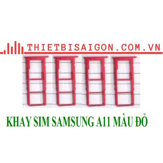 KHAY SIM SAMSUNG A11 MÀU ĐỎ - Dụng cụ cắt SIM, lấy SIM