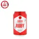 THÙNG 24 LON BIA RED RUBY 330ML. 