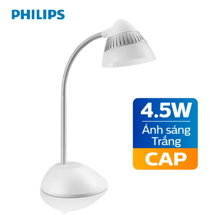 Đèn Bàn Philips Led Cap 70023 4 5w, 70023 Cap Black Led Table Lamp