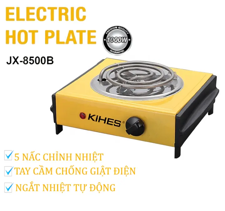Bếp Điện Mini Làm Nóng Cafe Kihes JX-8500B 1000w tiện ích