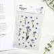 Sticker hoa lá aesthetics vintage, nhãn dán trong suốt hoa hồng không thấm nước dán mũ bảo hiểm trang trí bullet journal. 