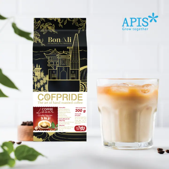 1 TÚI 200G CÀ PHÊ COFPRIDE LOVER 3 IN 1 – THƠM NGON – No Brand – top1shop