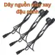 Dây nguồn máy xay đậu nành, 02 nguồn ra 03 chấu và 04 chấu. 