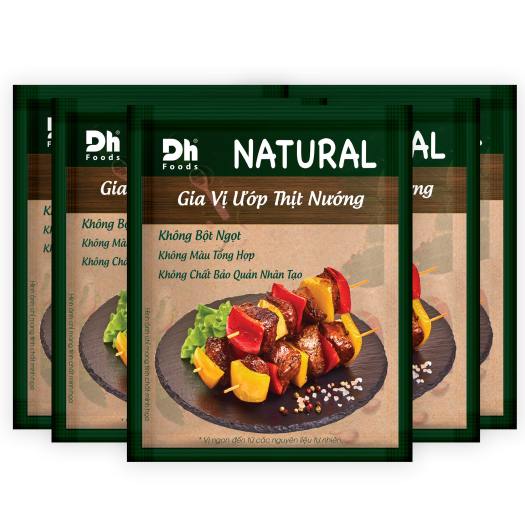 Combo 5 gói Natural Gia vị Ướp Thịt Nướng 10gr Dh Foods - Gia vị dạng bột |  CoopMart