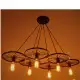 Đèn Thả Trần 6 Bóng Kiểu Bánh Xe LL-5345 - Chưa Bao Gồm Bóng. 